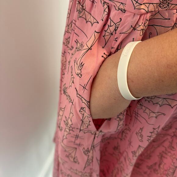 NWT Dapper Day Blushing Bats Pink Cotton Dolce Sleeveless A Line Dress Size XXL - Picture 10 of 14